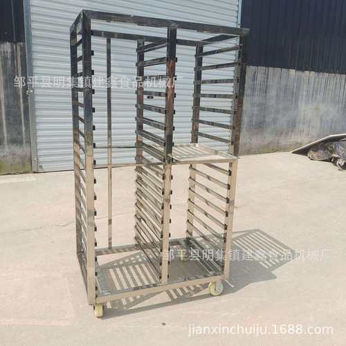 满图蒸房架子车不锈钢架子车红薯烘干架子车水饺速冻周转车