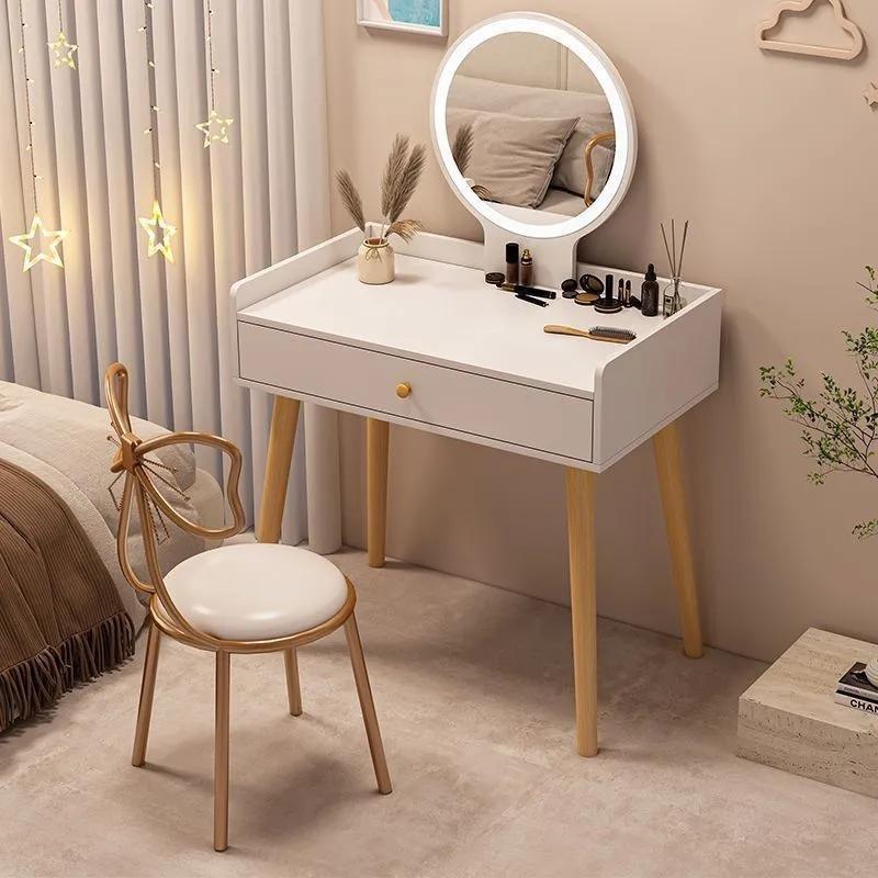 梳妆台化妆桌子一体卧室少女房间小户型网红现代床边简约化妆柜台