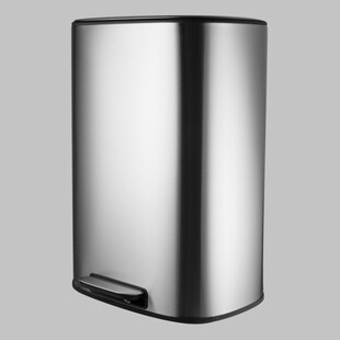 朗艺垃圾桶不锈钢窄身款厨房卫生间12升20升50升大容量带盖7268款