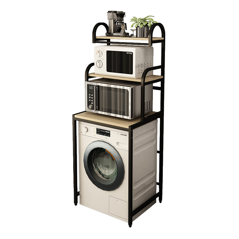 洗衣机置物架滚筒落地翻盖洗衣机上方架子浴室卫生间储物收纳架