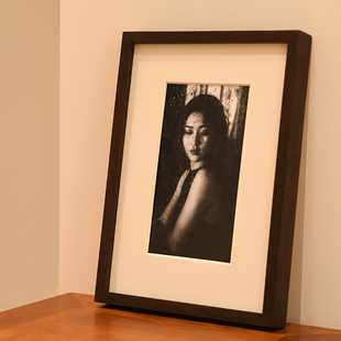 鸡翅木实木框定制装裱画框洗照片做成相框字画框挂墙摆台a4空框a3