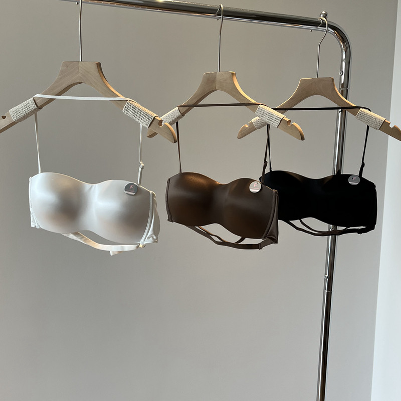 无肩带挂颈裹胸内衣女无钢圈美背可交叉抹胸式聚拢隐形胸罩夏季,女士内衣/男士内衣/家居服,文胸,淘宝优惠券,粉丝福利购,淘宝优惠卷