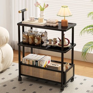 客厅小推车置物架子沙发边几小户型带轮可移N动茶几零食收纳储物