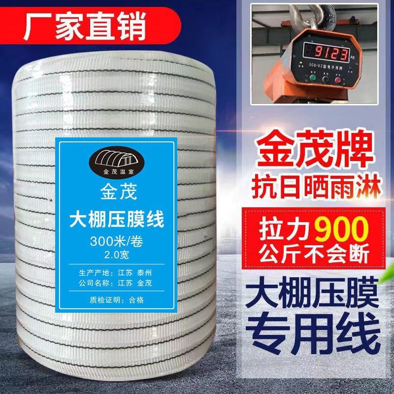大棚压膜绳配件加厚绳子压膜带抗老化压膜线专用防X风绳棚绳绑带