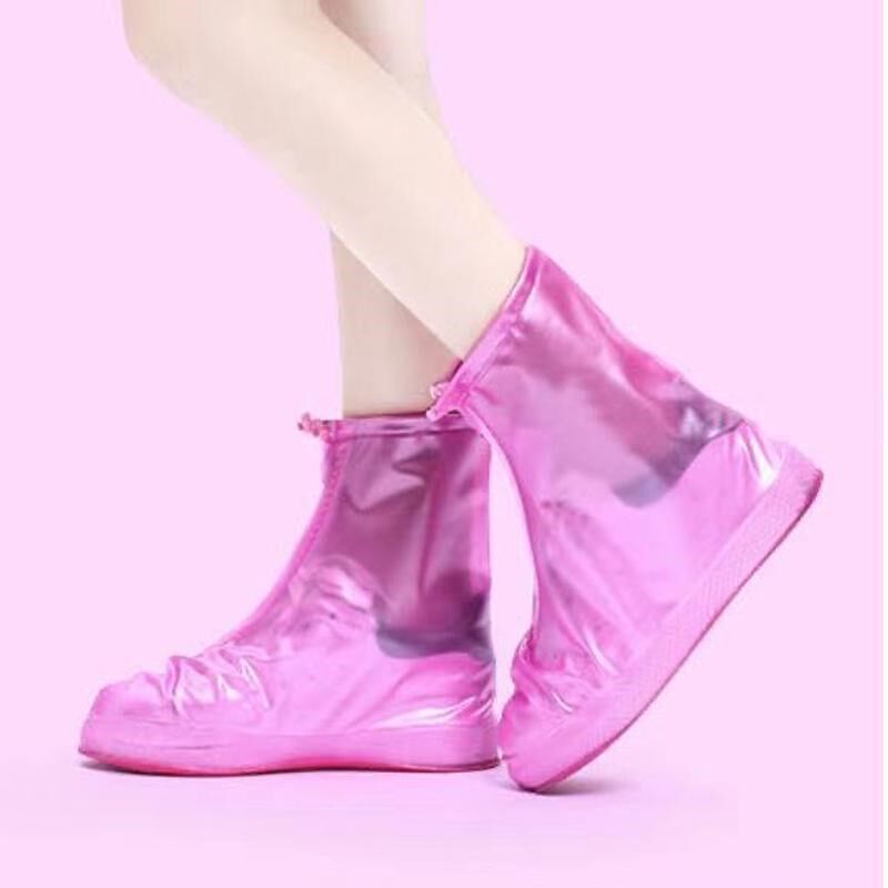 可水洗雨衣链式鞋袋男女防雨鞋套落雨硅胶透明加厚学生防水拉新款
