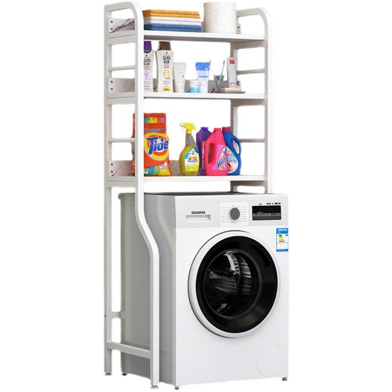 波轮洗衣机置物架落地翻盖上开收纳架卫生间多层阳台浴室二层架子