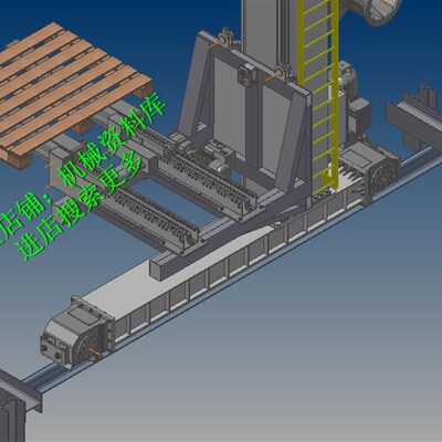 立体库堆垛机码垛机仓储伸缩货叉sw2011三维3D图纸设计资料【924