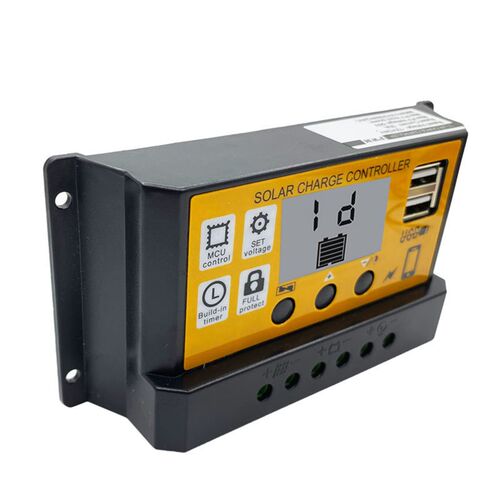 12V/24V全自动通用太阳能控制器家用控制面板光伏充电路灯台灯