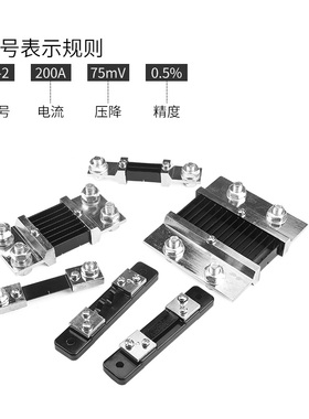 直流电流分流器 75mVFL-2电流表分流器外附10A15A20A25A50A60A75A