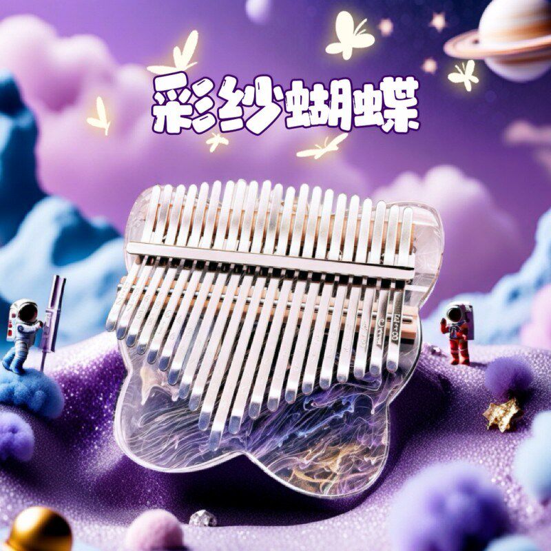 拇指琴水晶透明手指琴卡林巴琴21音初学者1M7音推荐女生高颜值乐