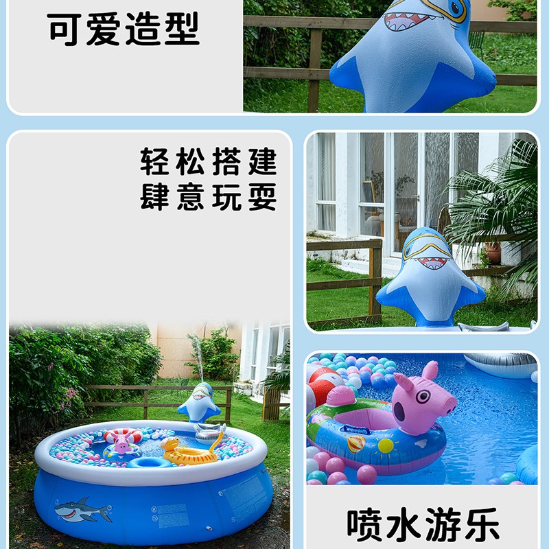 儿童游泳池家用大型泳池成人室外充气折叠小孩玩具戏水池庭院水池