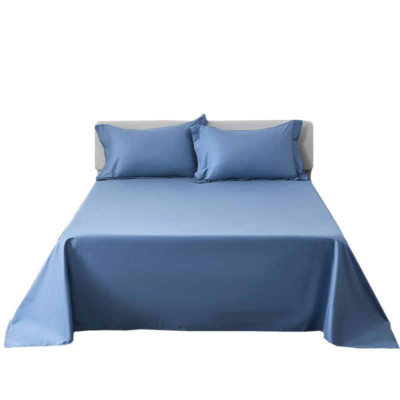 a类全棉床单单件纯色学生宿舍单双人1.5/1.8m被单三件套定制