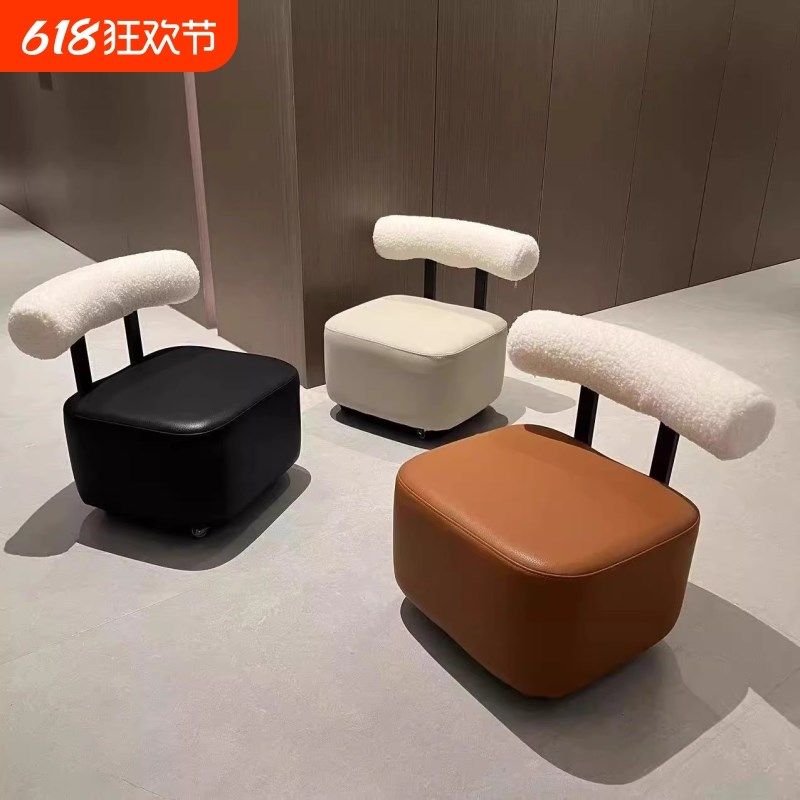 万向轮小凳子家用矮凳滑轮小板凳换鞋凳客厅沙发凳靠背小椅子移动,住宅家具,矮凳,淘宝优惠券,粉丝福利购,淘宝优惠卷