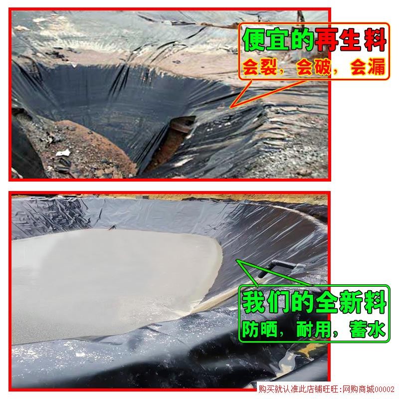 鱼塘防渗塑料膜水产n养殖膜鱼池防水布水池藕池土工膜护坡防漏膜