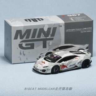 MINIGT1/64兰博基尼小牛Huracan LBWK红牛涂装合金封闭车模可推行