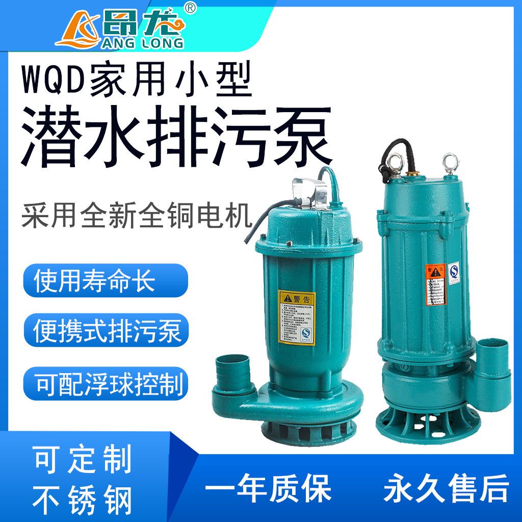 小型单相家用潜水污水泵南方雨季排涝防汛排水泵潜水排污泵厂家
