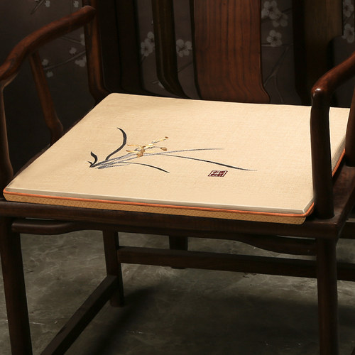 新中式红木椅子坐垫实木圈椅太师椅餐椅茶桌垫子防滑茶椅垫座椅垫