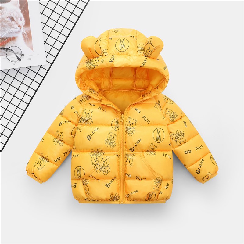 女宝宝羽绒服冬季0一1岁2婴幼儿3中小童棉衣4袄子5轻薄短款6个7月