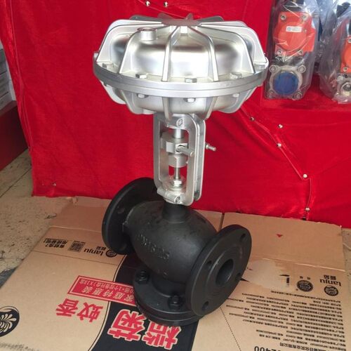 蒸汽气动三通调节阀温控比例调节阀印染专用DN25 32 40 50 65 80