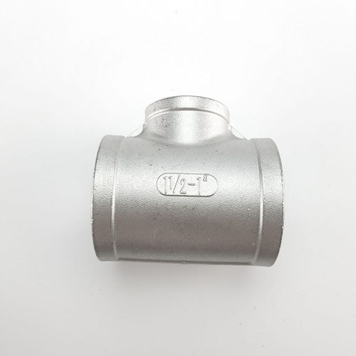 316L不锈钢内丝变径三通 丝扣异径 内牙 内螺纹 水管接头 DN80*32