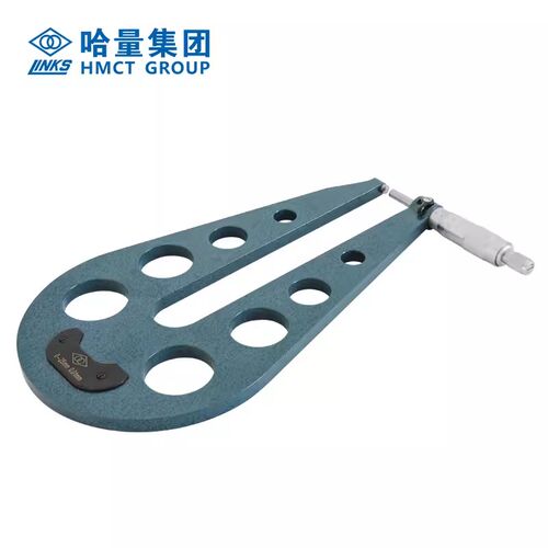 哈量深跨度板厚千分尺深弓架板材度测量异形外径 0-25*150/0.01mm