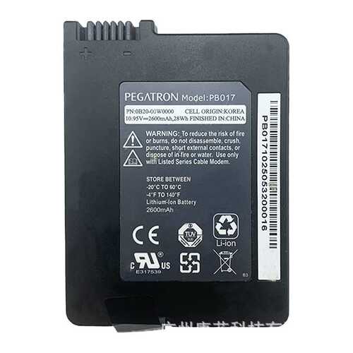 PB017 PEGATRON 电缆调制解调器网关电池 10.95V Li-ion Battery