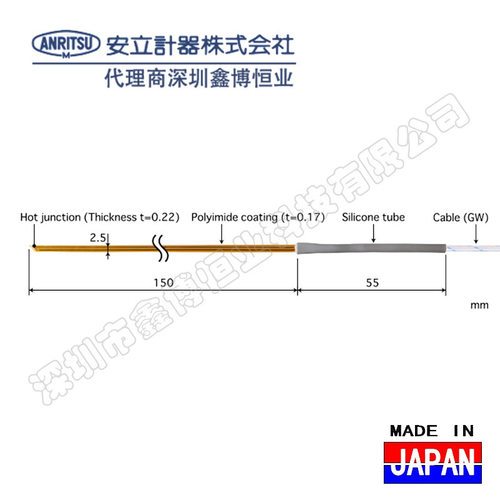 ST-24K-015-GW1-ANP ST-13E-015-GW1-ANP安立ANRITSU片状温度探头