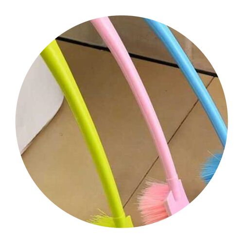 墙角加长侧刷家居马桶刷加厚软毛厕所清洗m刷子卫生硬毛便盆卫浴