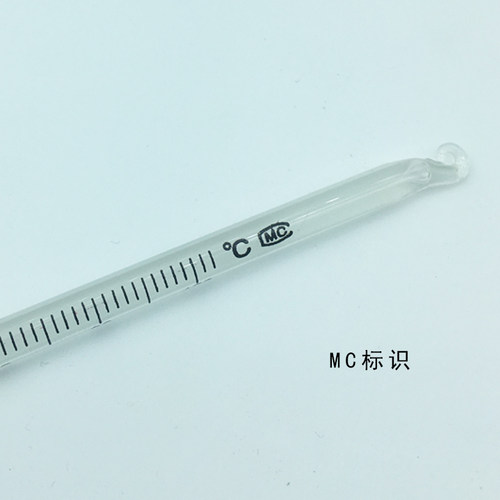 红水玻璃棒式温度计家用工农业水银温度表温度计酒精煤油0-100度
