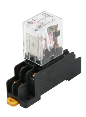 小型中间电磁继电器HH52P HH53P HH54P HH62P 带灯带底座220v 12v