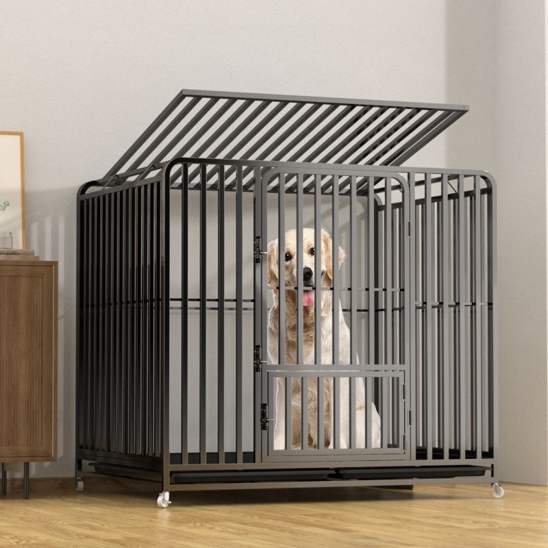 狗笼子大型犬f特大号金毛拉布拉中小型犬泰迪柯基宠物笼子带厕所