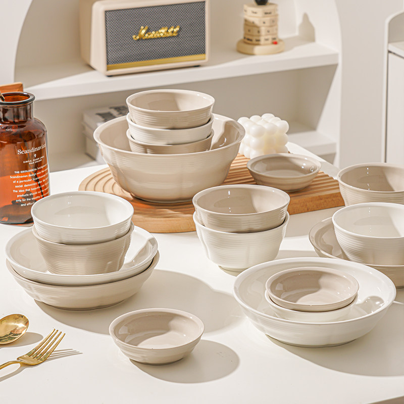 釉下彩餐具套装2024新款碗盘家用碗碟2人情侣高颜值陶瓷碗具碗筷