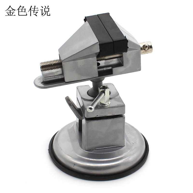 三角桌虎c钳 平口钳迷你小型家用桌虎钳 工作台夹具钳子万向桌钳图片