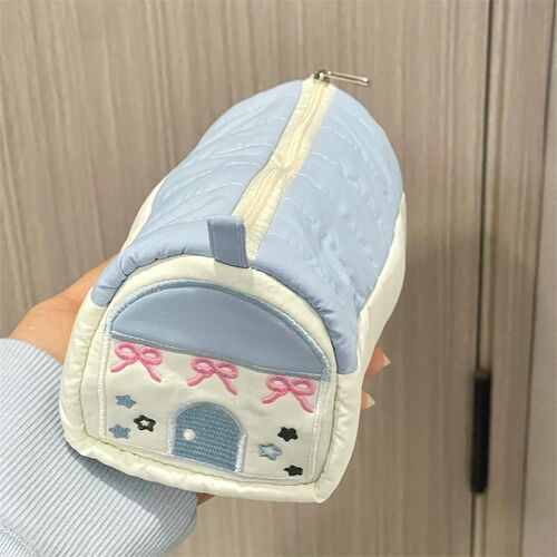 小房子笔袋女生可爱ins风简约大容量设计感小众高颜值学生文具盒