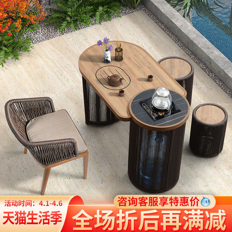 阳台茶桌椅组合家用喝茶台简w约现代客厅功夫茶几小户型泡茶桌子