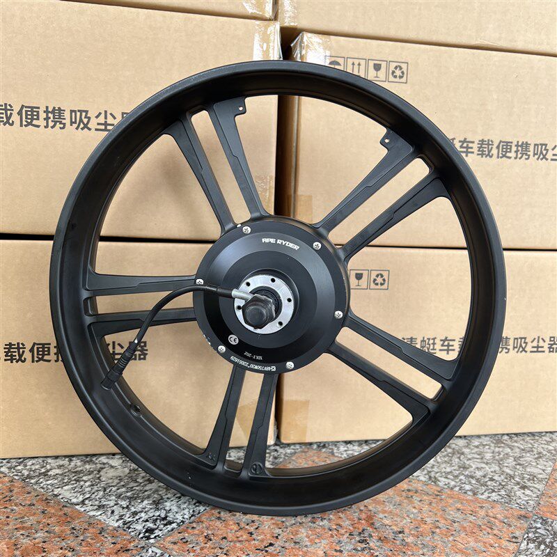 super73电动雪地车轮毂电机一体式48V功率75O0W轮毂20寸霍尔信号