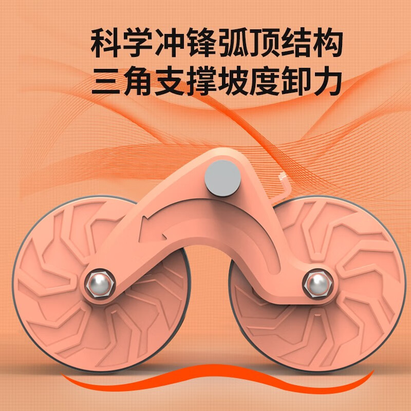 平板健腹轮自动回弹腹肌轮练腹肌双轮男女士家用平板支撑