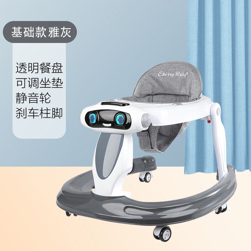 学步车防o型腿婴儿多功能防侧翻手推车宝宝可坐可推学行车起步车