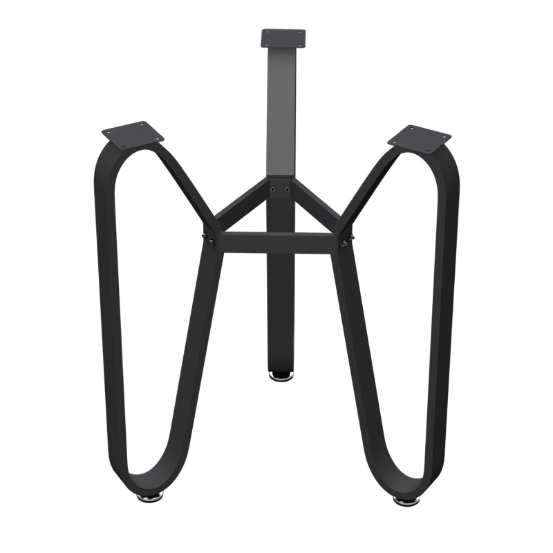 铁艺桌腿支架金色茶几岩板大理石瓷砖圆桌架边几台脚三角洽谈底座