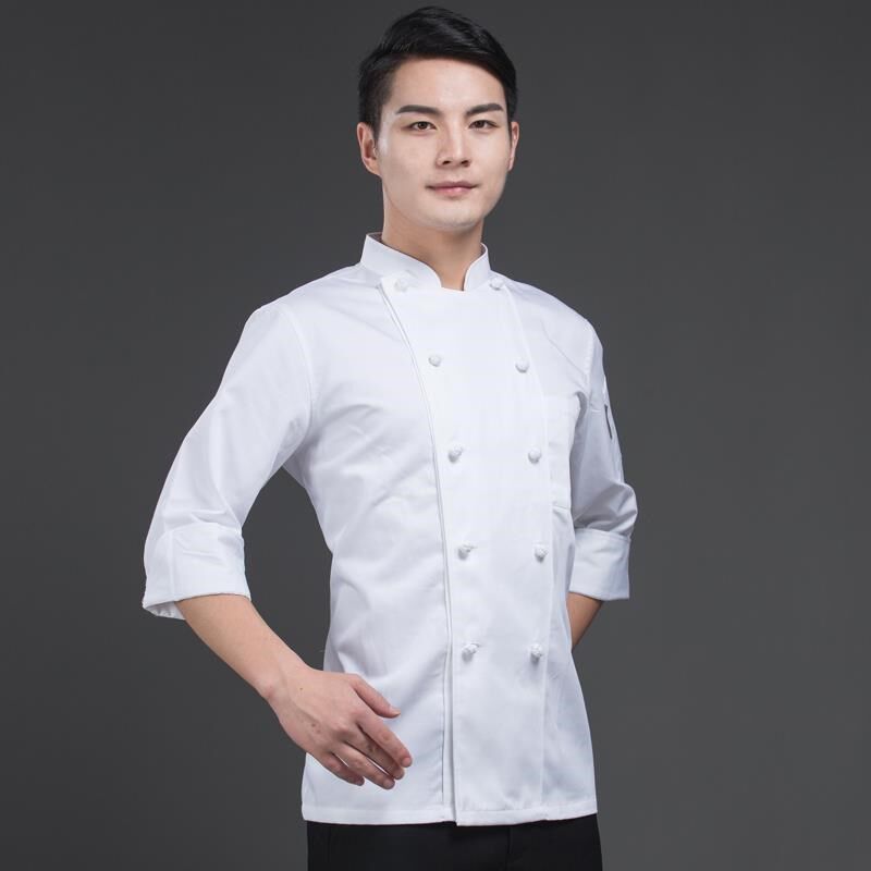 西点师工作服面点工衣烘焙服面包房服装烹饪培训服酒厨厨师服长袖