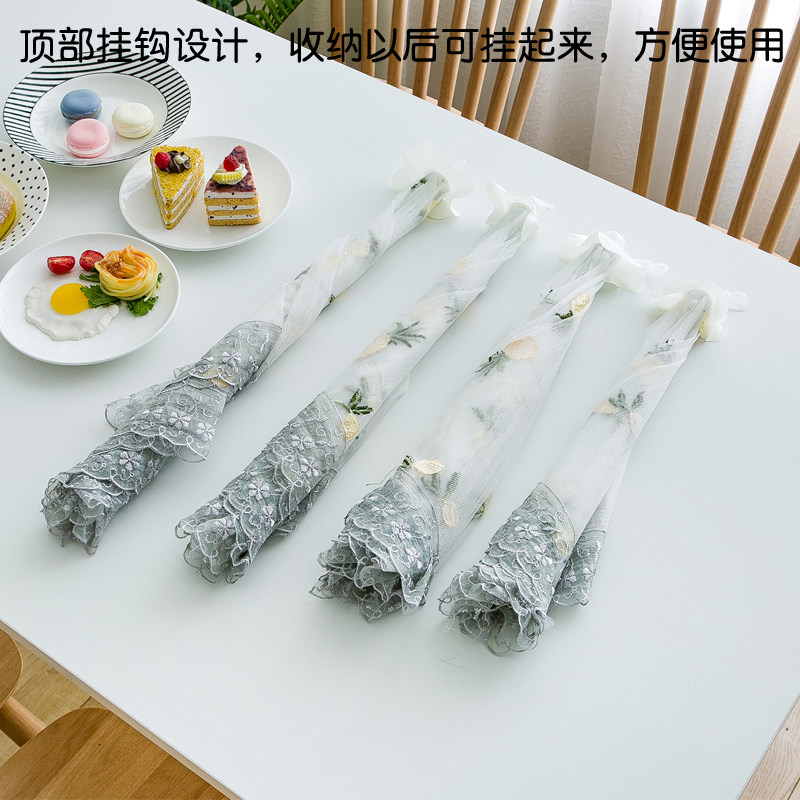 菜盖子食物罩家用网罩子餐桌碗罩子饭菜罩可折叠防尘Z罩菜罩时尚