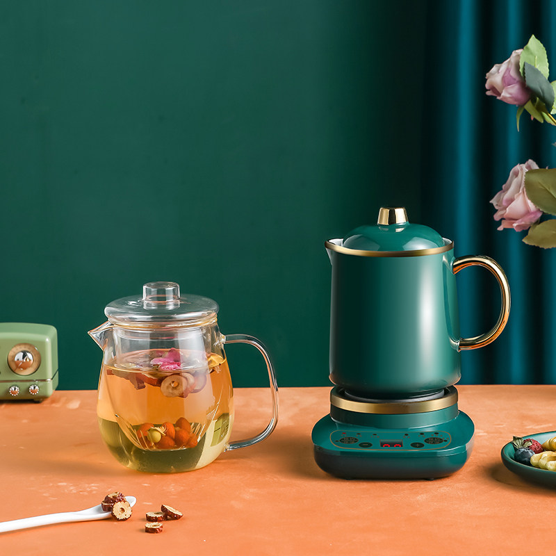 煮茶器多功能办公室l小型电茶炉全玻璃花茶养生壶mini小茶炉煮茶