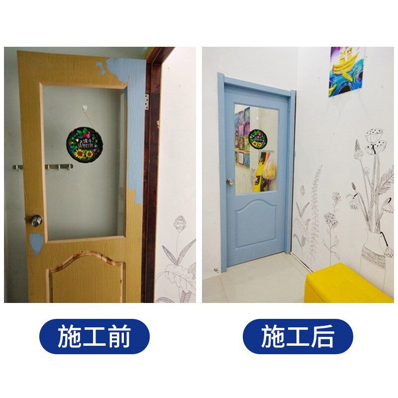 水性漆木器漆油漆家用木质t衣柜翻新漆木门自喷油漆无味刷门白色