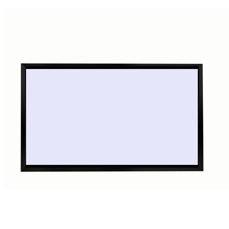 金属画框幕100/120/133/150/200寸16:9家用投影幕窄边抗光幕弧形