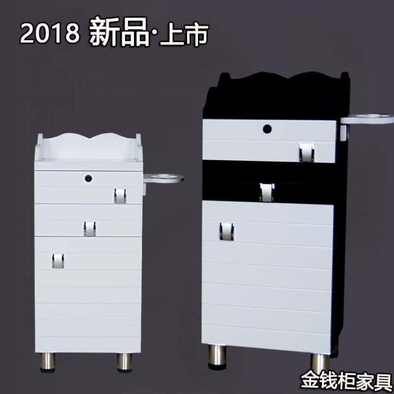 理发店工具柜抽屉式简约发廊镜台落地美发烤小柜子漆发型师柜
