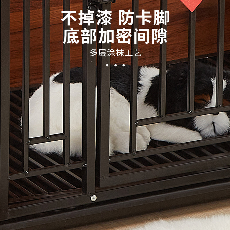 狗笼子全方管木质家具式木屋泰迪大中小型犬室内金毛兔狗窝带厕所