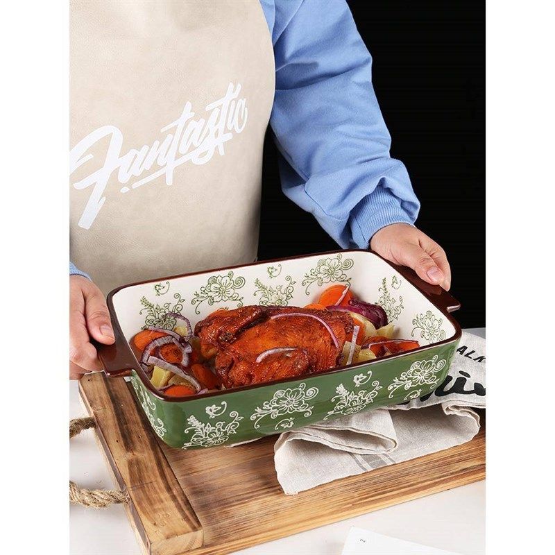 欧式双耳陶瓷盘餐具家用托盘烘焙烤碗家居大汤盘烤箱烤盘大号菜盘,餐饮具,盘,淘宝优惠券,粉丝福利购,淘宝优惠卷