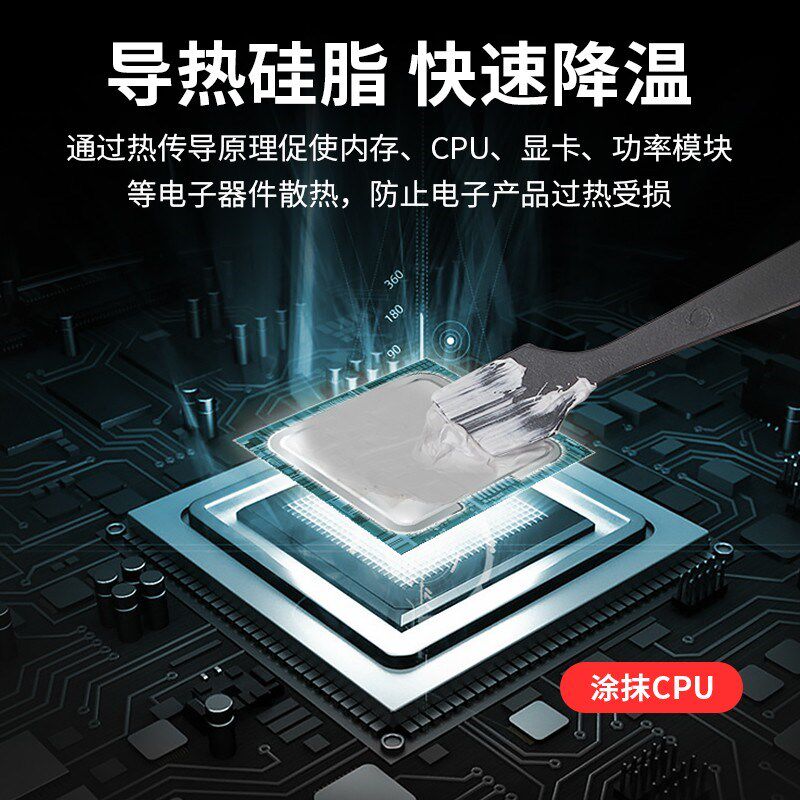 含金银导热硅脂硅脂导热膏cpu散热硅脂硅胶散热膏笔记本电脑Led