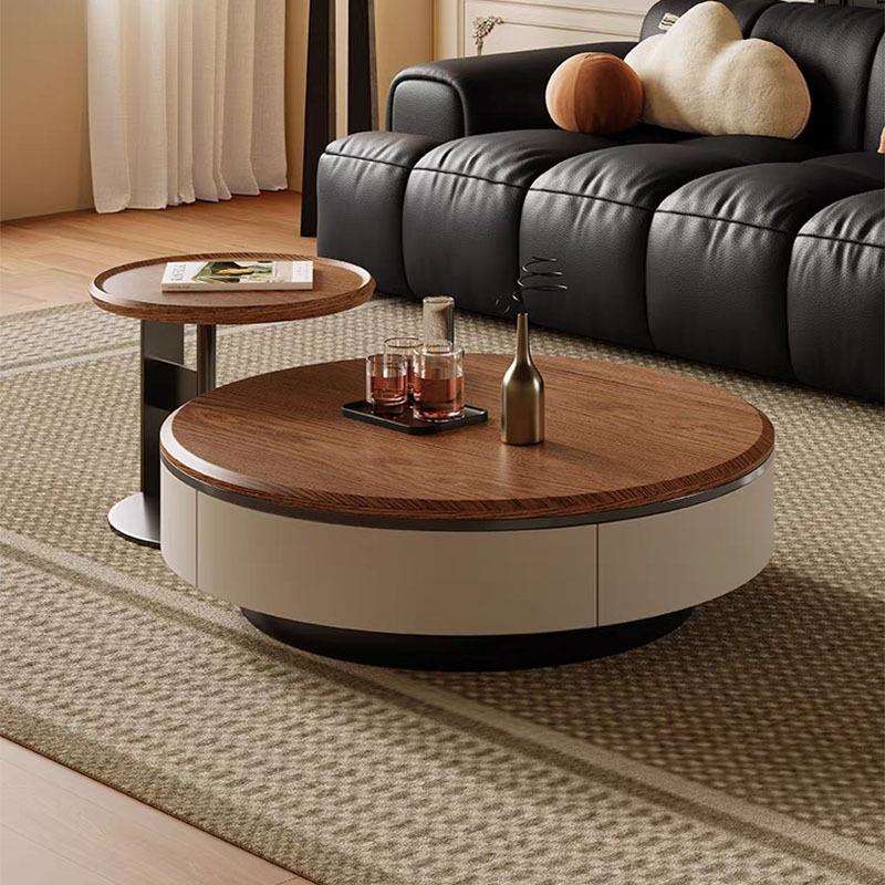 欧实木岩板茶几电视柜组合轻奢客厅家用现代简约小户型储物地柜