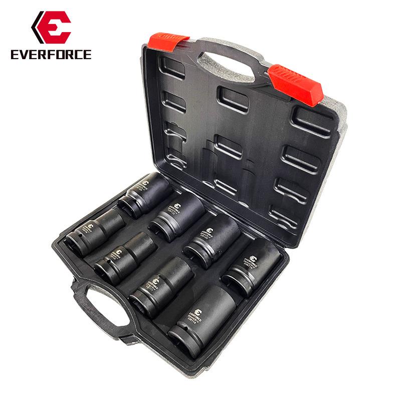 1寸风炮重型五金工具气动套筒加长厚电动扳手22-41mm套筒工具8